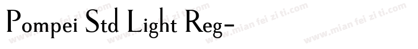 Pompei Std Light Reg字体转换